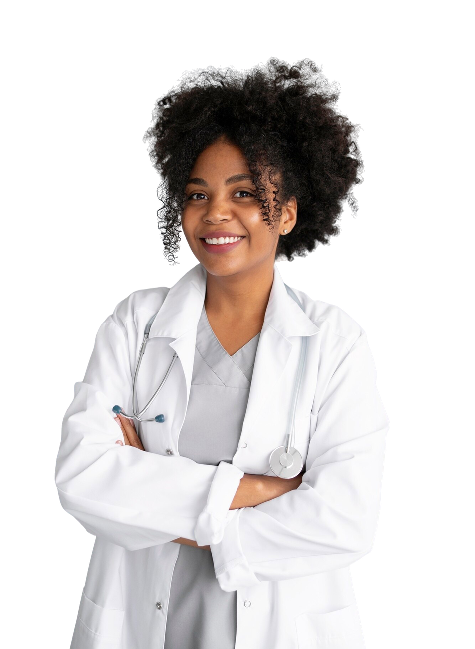 Médica da CERMED Itaboraí atendendo paciente